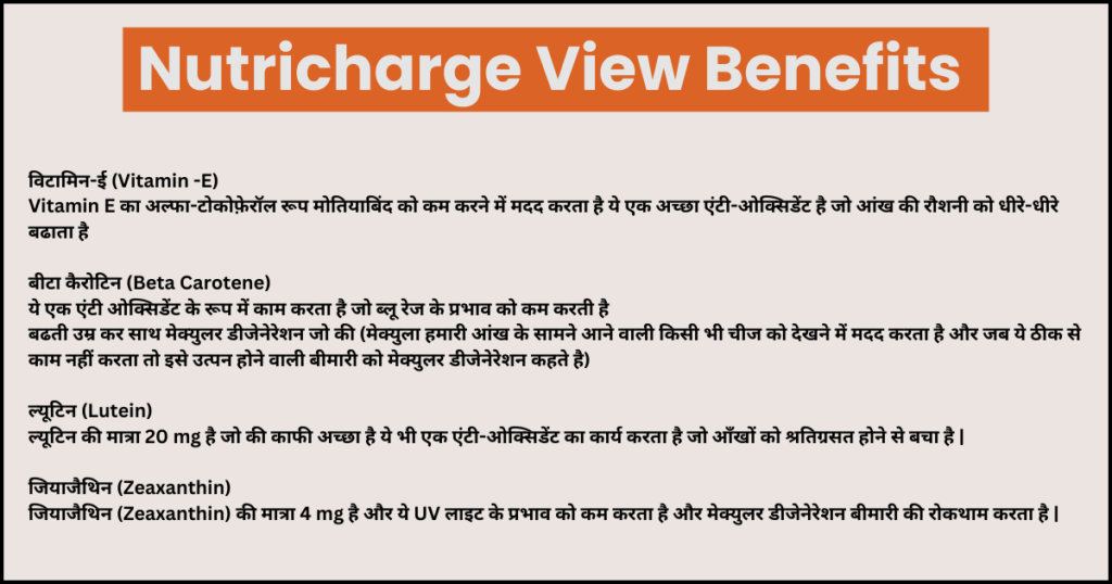 Nutricharge View Benefits In Hindi