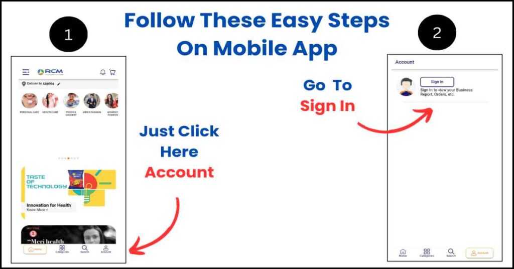 Follow On mobile 1st step