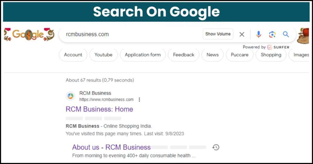 Search RCM Business